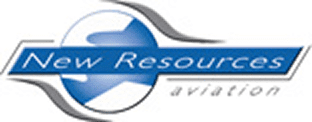 New Resources Aviation logo with blue design.